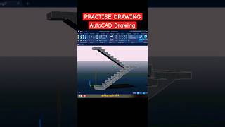 PRACTISE DRAWING  AutoCAD Drawing Tangga [upl. by Jenelle]