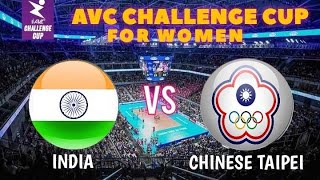 CHINESE TAIPEI vs INDIA  2024 AVC CHALLENGE CUP LIVE SCOREBOARD [upl. by Enovaj]