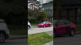 Tesla o carro mais famoso 🌏🇨🇦tesla teslamodels canada vancouver america foryou [upl. by Ydnor]