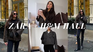 ZARA  HampM HAUL  winter 2023 [upl. by Oluap961]