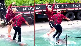 Ozzy Man Reviews Lumberjack Log Rolling [upl. by Anny508]