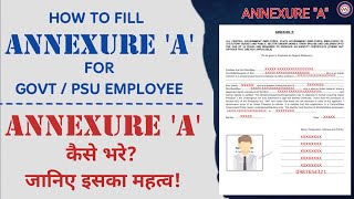 How To Fill ANNEXURE A For Passport  पासपोर्ट के लिए ANNEXURE A कैसे भरे passport [upl. by Aiclid]