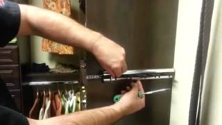 The Closet Doctor  How to Adjust Sliding Belt and Tie Racks [upl. by Gerek]