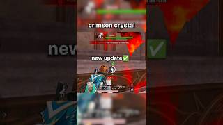 Crimson crystal🧐✅  new update newupdate tipsandtricks bgmi shorts gaming [upl. by Ayoras710]