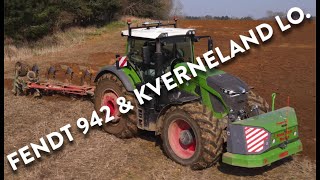 4Kᵁᴴᴰ March 2024 Fendt 942 Vario and Kverneland 7 furrow LO reversible plough belonging to HFN [upl. by Mundy]