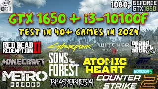 GTX 1650  i3 10100F Test in 40 Games in 2024 1080p [upl. by Namzzaj]