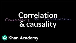 Correlation and causality  Statistical studies  Probability and Statistics  Khan Academy [upl. by Omsoc]