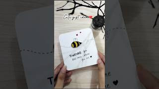 Cute gift idea❤️🐝✨shorts youtubeshorts viralvideo trendingshorts craft giftideas diy artist [upl. by Adiaj]