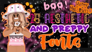 🦋🍁25 AestheticPreppy Fonts Links in Description 💗🐅⚡️ [upl. by Kcirdla]