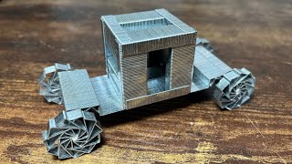 Only A Few People Know How to Build a Carriage Car from Staples Pin [upl. by Hobart]