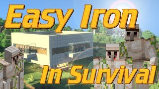 How to Make an Iron Farm in Minecraft  Iron Golem Farm  Minecraft Iron Farm Tutorial Lets Build [upl. by Batty]