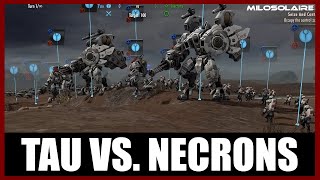 Tau 2000 vs Necrons 1800  Planetary Supremacy  Warhammer 40K Battlesector [upl. by Sharma]