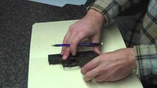 Making a Holster 1 Tracing the pattern Part 1 of 2 [upl. by Reprah143]