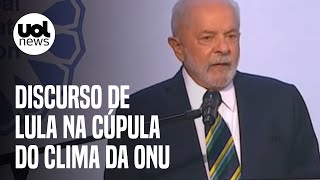 Lula diz na COP27 que não há segurança climática sem Amazônia protegida veja discurso completo [upl. by Bergeman]