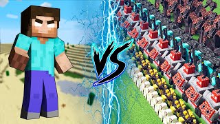 Herobrine vs Golems Army  Golemania Mods and Herobrine Mob Battle Java 1193 [upl. by Aroved]