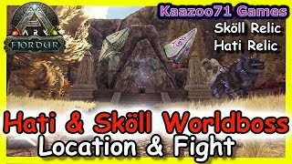 Hati and Sköll Worldboss Location Fjordur Ark 💥amp Relics [upl. by Bernat983]