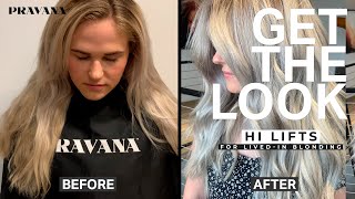 Hi Lifts for LivedIn Blonding HowTo  PRAVANA Get the Look [upl. by Debora528]