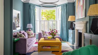 Inside A Playful Townhouse In London Embracing Bold Pattern And Vibrant Colour [upl. by Eelirol]