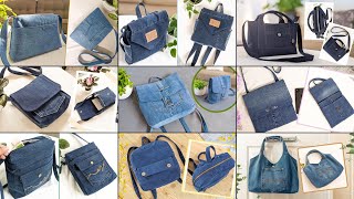 9 DIY Cute Denim Bags Out of Old Jeans Part 2  Compilation  Fast Speed Tutorial  Upcycle Crafts [upl. by Retsel485]