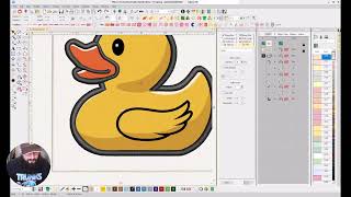 How to Digitize a Simple Design Cute Duck  Wilcom Digitizing for Beginners [upl. by Daas]