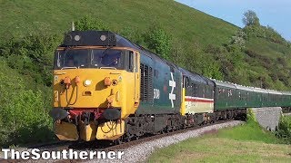 Doubleheaded Class 50s  Swanage Railway Diesel Gala 13052018 [upl. by Dirgni712]