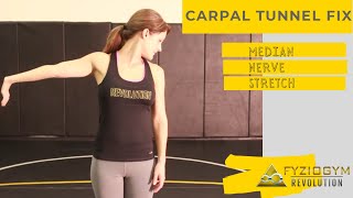 Median Nerve Mobilization Stretch Carpal Tunnel Exercise [upl. by Andre]