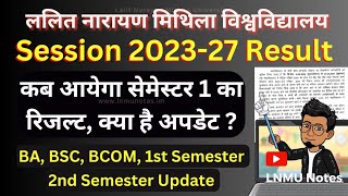 LNMU Session 202327 1st Semester Result update  session 202327 ka result kab ayega  lnmunotes [upl. by Koslo141]