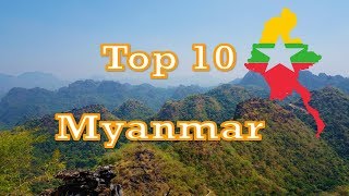 TOP 10 best places to visit in MYANMAR [upl. by Tinya128]