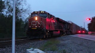 Two Trains in the Port Huron Area 9242024 [upl. by Ginnifer984]