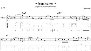 Lage Lund  Stablemates  Guitar Solo Transcription [upl. by Lancelot]