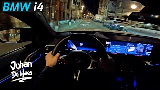 BMW i4 M50 544 HP NIGHT DRIVE amp DEMO LIGHTS [upl. by Aneladgam123]