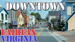 Fairfax  Virginia  4K Downtown Drive [upl. by Netsyrk]