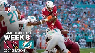 Arizona Cardinals vs Miami Dolphins  2024 Week 8 Game Highlights [upl. by Nevak]