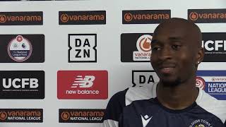 Slough Town 21 Chelmsford City  John Ufuah interview  10 August 2024 [upl. by Merat478]