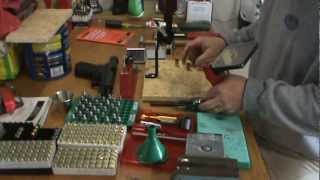 How to load 45 ACP using a Lee Classic Loader and other Lee Accessories [upl. by Maltzman269]