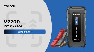 TOPDON V2200  Jump Starter [upl. by Schaffel973]