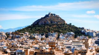 73 Walking down from Lycabettus Hill views of Athens city [upl. by Bender]