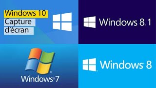 Prendre Capture Décran Sur Votre PC Windows 81  Windows 8  Windows 10  Windows 7 [upl. by Gottwald]