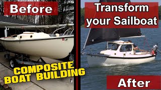 How to Add a Pilothouse to your Sailboat  Compac 16  Sailboat Restoration [upl. by Inattirb]