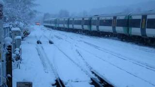 Redhill in the snow  train rescue [upl. by Tolmann]