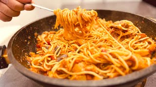 Unglaublich leckere Spaghetti in 15 Minuten Ein einfaches und leckeres PastaRezept zum Abendessen [upl. by Kaliski]