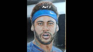 Drawing Neymar Jr Part 3 drawing fabercastell neymar fyp [upl. by Nodla]