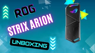 Unboxing and First impression of the ROG Strix Arion [upl. by Saxela]