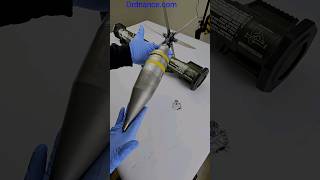 FinStabilized 84mm M136 High Explosive AntiTank Round AT4 Recoilless Gun military army bullet [upl. by Airetak]