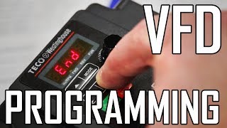 Lathe VFD 2 How to Program a VFD for a lathe TecoWestinghouse L510 [upl. by Ytitsahc]