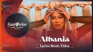 Ronela Hajati  Sekret  Albania 🇦🇱  Lyrics Music Video  Eurovision 2022 [upl. by Telracs]