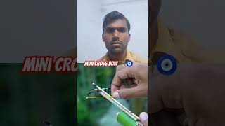 Bamboo creations with mini cross Bow 🏹🧿shorts experiment toys [upl. by Atinihs]