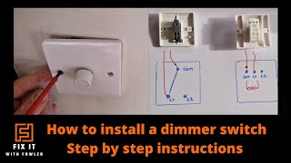 Install a dimmer switch quotElectrical Beginners Guidequot homeimprovement [upl. by Nawk]