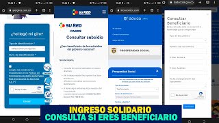 Consulta si eres beneficiario Ingreso Solidario SuperGIROS SuRed o Agente DPS  Sigue los pasos [upl. by Woo362]