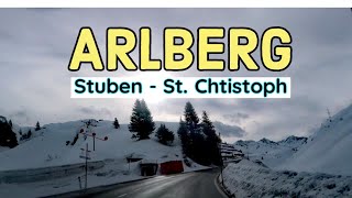 ARLBERG  Driving from Stuben to St Christoph am Arlberg Austria [upl. by Retep13]